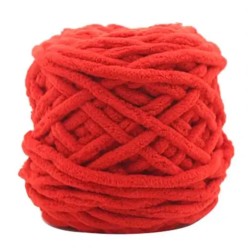 Красный Soft Thick Cotton Knitting Woolen Yarn Ball DIY Handcraft for Sweaters Scarves New - Цвет: Красный