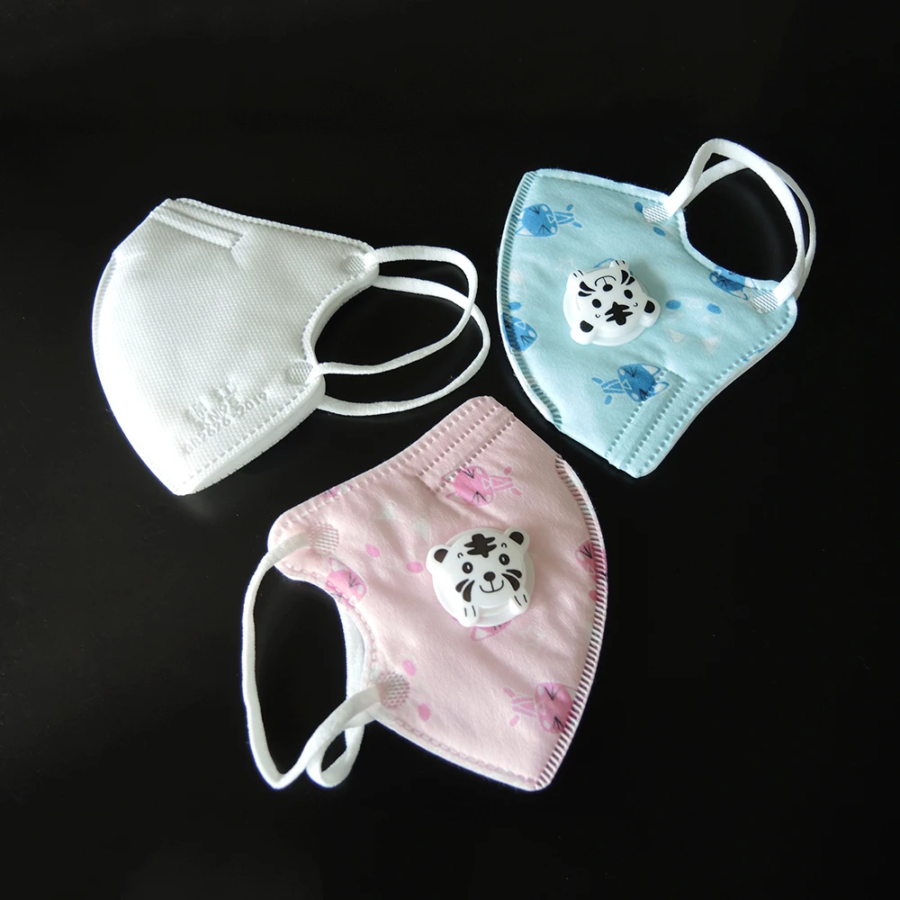 

KN95 5 Layers Kids Mascarillas Face Mask for 3-12 years Child Valved Filter Respirator Protective KN95 Children Masks Dustproof