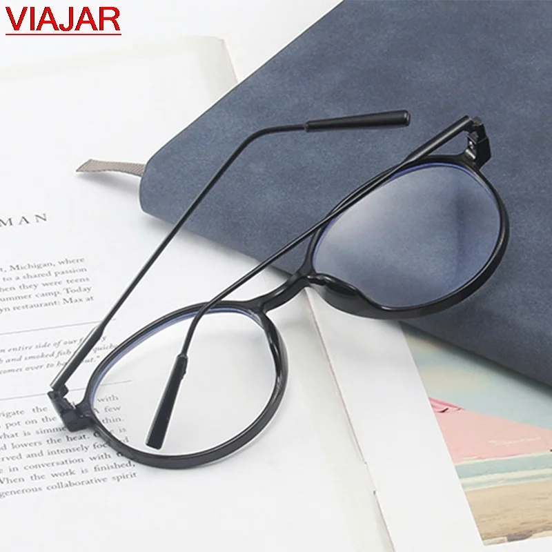 

2021 Anti Blue Light Blocking Glasses Women's Men Fashion Round Eyeglasses Frame Computer Lens Radiation Protection Glasses