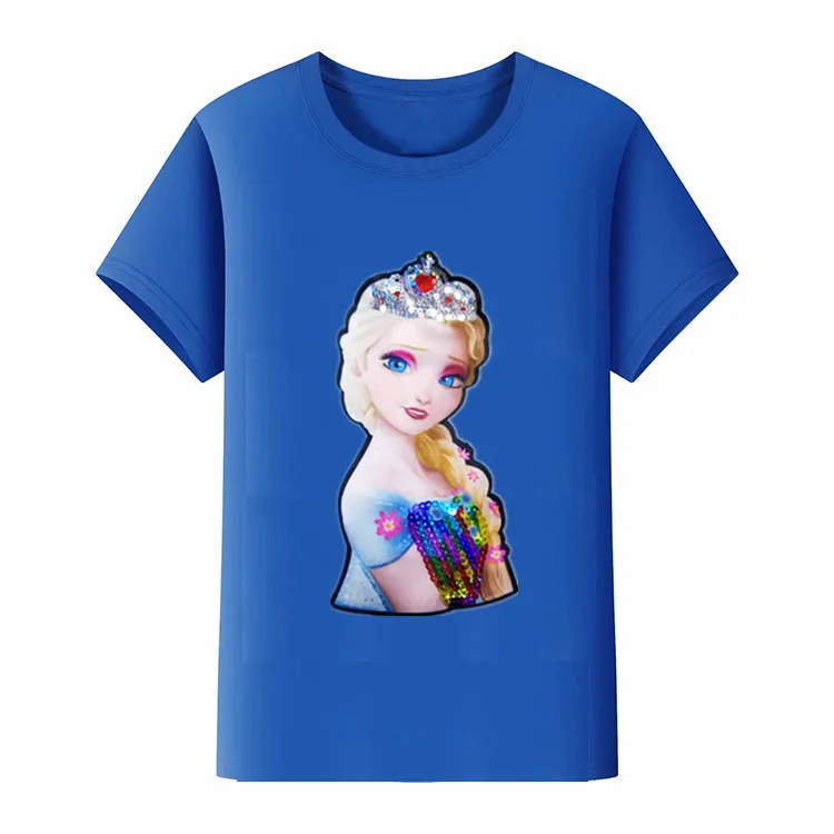 Disney летняя футболка с рисунками из мультфильмов ручной работы Цвет мультфильма