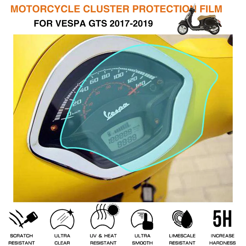 

Fit For Vespa Primavera 150 Vespa Sprint 125 Motorcycle TPU Instrument Speedometer Protection Film