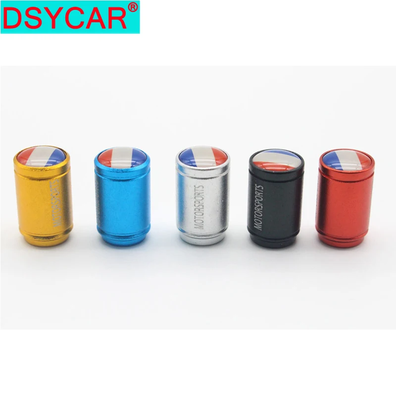DSYCAR, 4 шт./лот, универсальный итальянский флаг, эмблема, автомобильный велосипед, Мото шины, колеса, шины, воздушный клапан, крышка ствола, автомобильные аксессуары, украшение