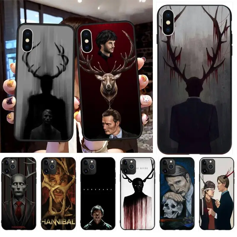 Чехол для телефона KPUSAGRT cool Graham hannibal mads mikkelsen черный корпус iPhone 11 pro XS MAX 8 7 6 6S Plus X 5S SE