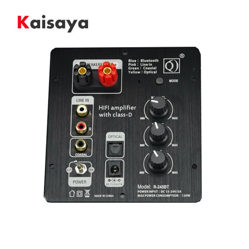 

TPA3116 Bluetooth 5.0 Power Amplifier Board 50W*2 Stereo Digital Sound Amplifier Optical Fiber Coaxial Bluetooth Input T0370