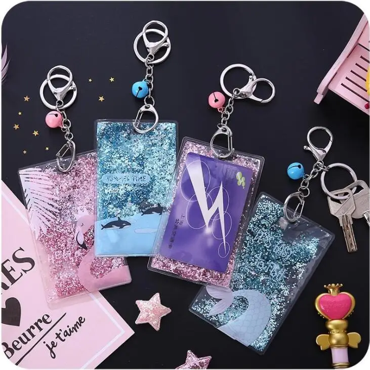 Новинка 1 шт. Kawaii Bling Shining ID держатель для карт брелок автобус Кредитные банковские карты защитный чехол школьные офисные канцелярские принадлежности