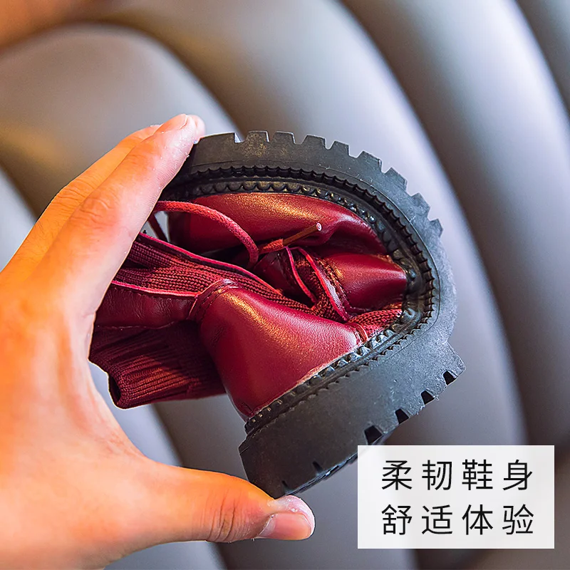 Новые модные удобные мягкие вязаные Ботинки martin в британском стиле для мужчин и