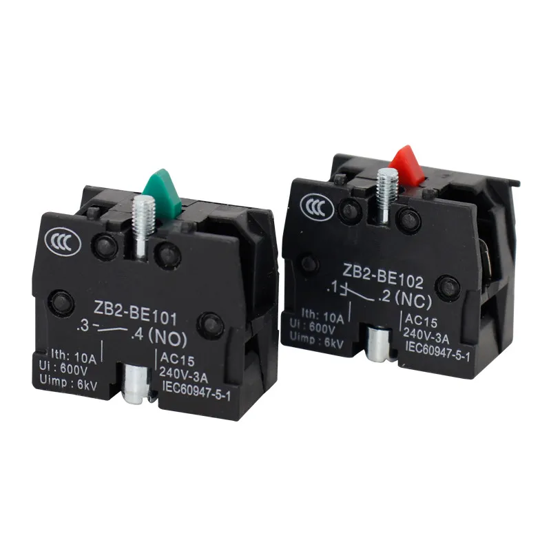 Контактный блок ZB2/XB2-BE101C 102C не зеленый NC красный подвесная станция управления