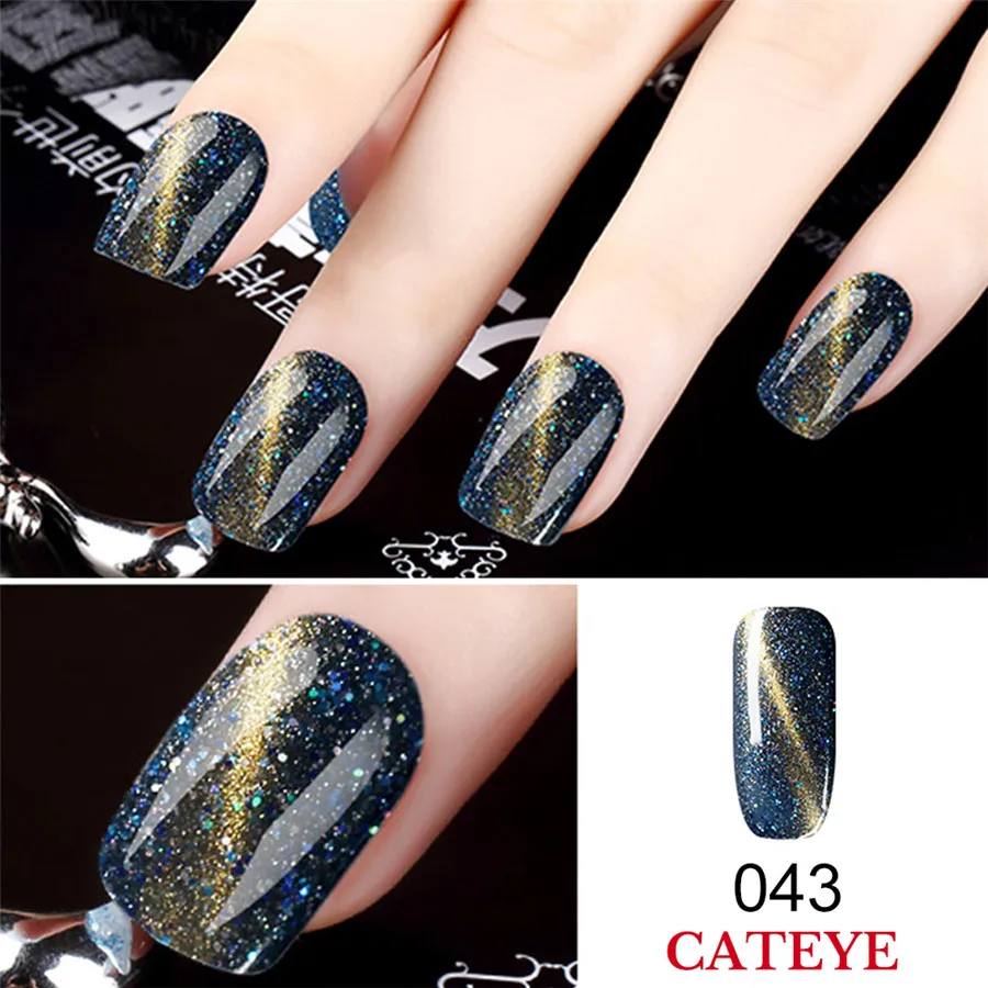 Allneweook УФ-гель для ногтей Cateye 8 мл Магнитный лазер лак для ногтей клей для ногтей