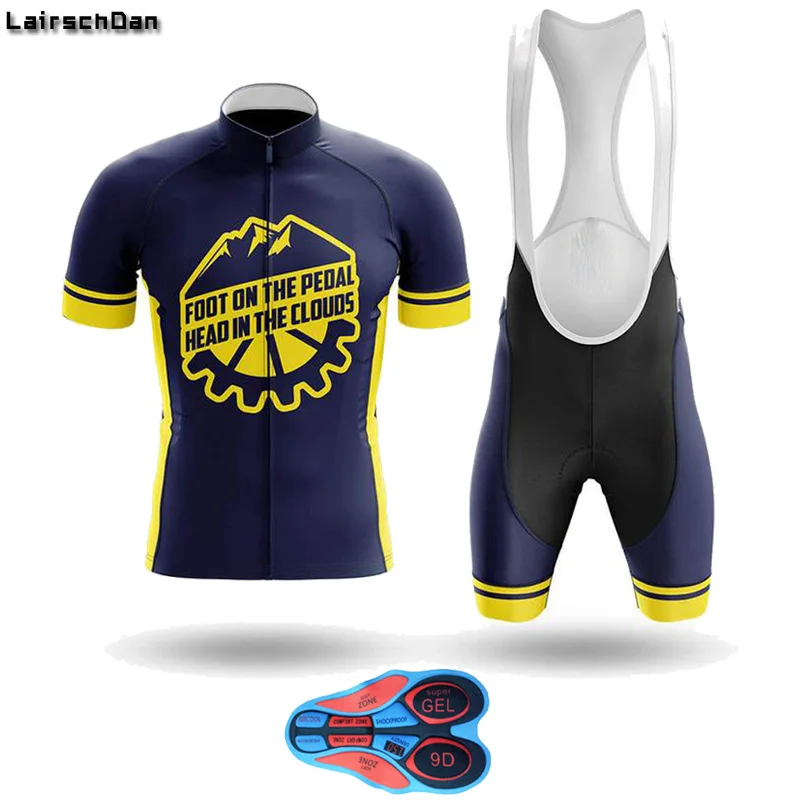 Новинка 2020 синяя мужская велосипедная одежда для горного велосипеда