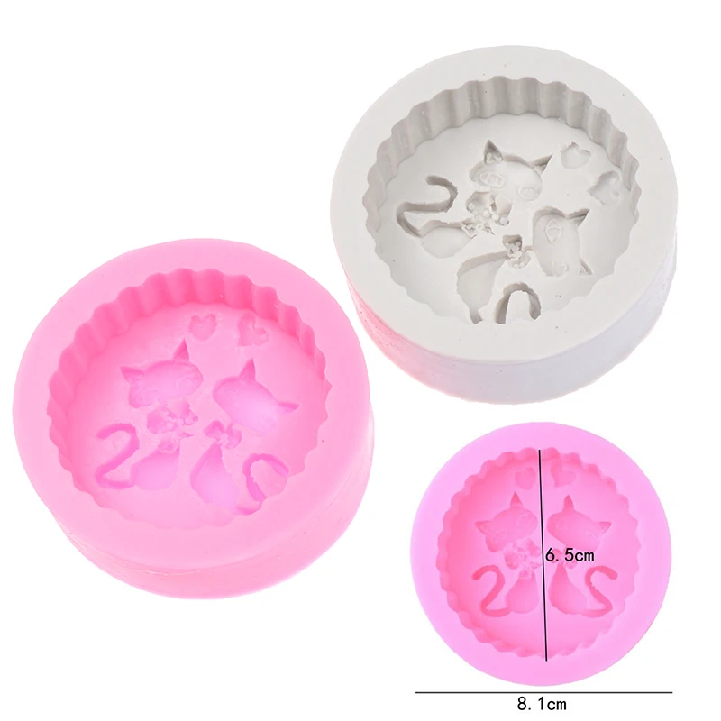 

1Pc 3D Silicone Soap Mold DIY New Cat Craft Art Silicone Soap mold Craft Mold