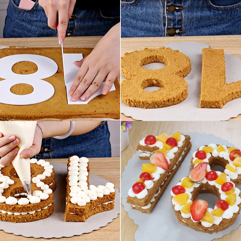 0-9 цифр формы для торта с арабскими цифрами изготовления декоративные