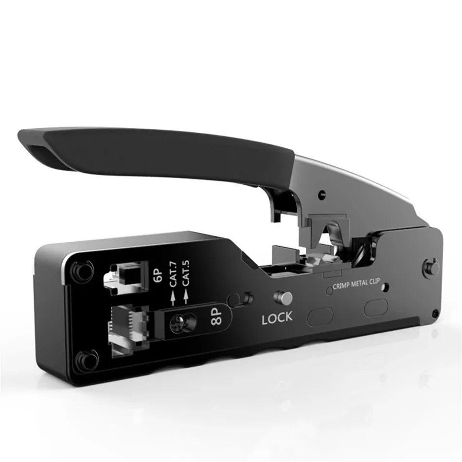 Плоскогубцы для сетевого кабеля RJ45 Cat7 6P 8P обжимные инструменты с кристальной