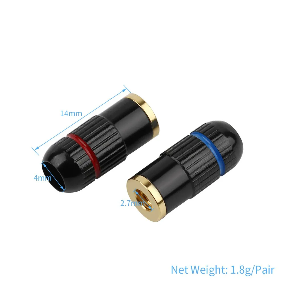 2 пары для MMCX женские наушники контактный разъем для UE900 SE535 SE215 W10 W20 W30 HiFi наушники припоя провода разъем бериллиевой меди