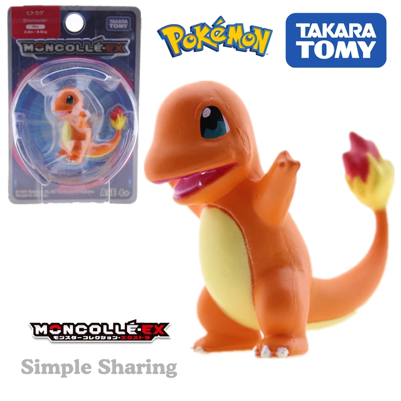 Takara Tomy настоящая коллекция монстров EX Asia-02 статуэтки Покемон чармандер аниме