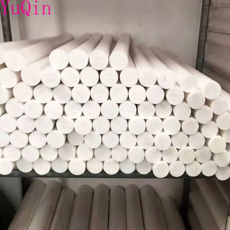 Белый политетрафторэтиленовый твердый стержень длиной 50 см/25 см экологически