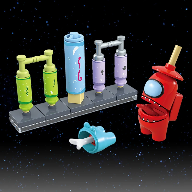 

8Pcs/Set Among Us Space Alien Figures Peluche Game Model Building Blocks Kit Bricks Classic Funny Toy For Children Kids Gift