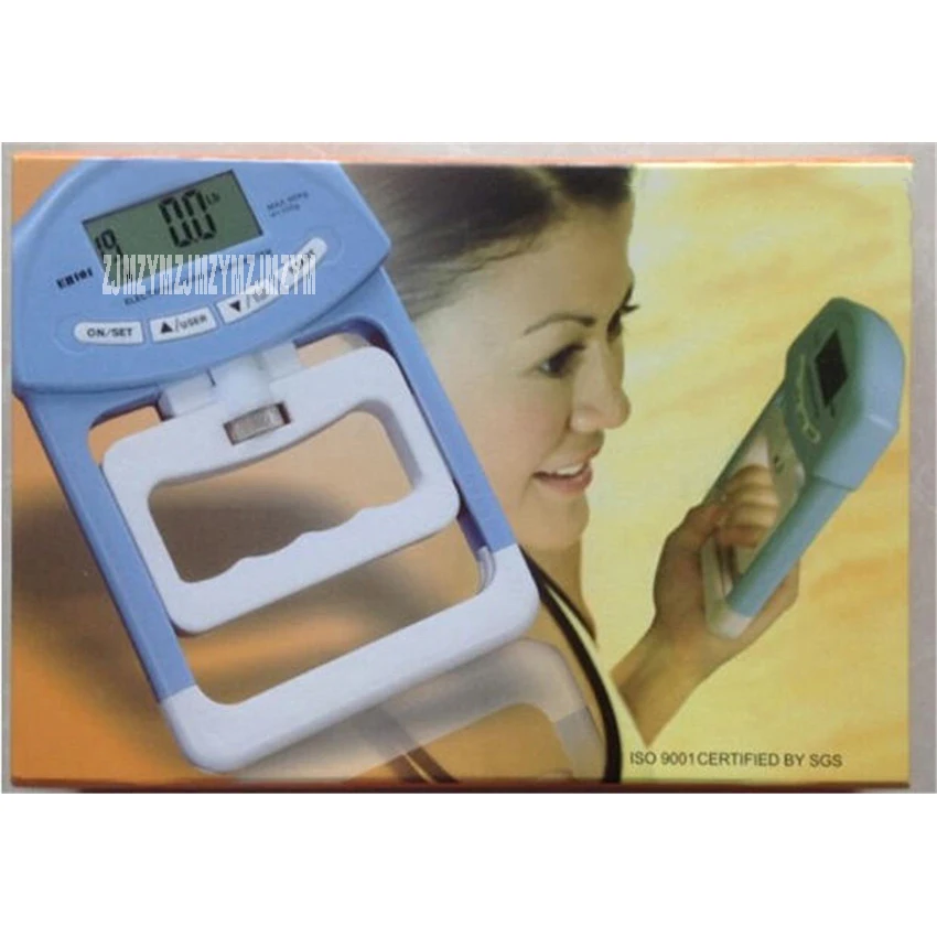 Цифровой ЖК динамометр измеритель мощности с ручкой 90 кг для бодибилдинга