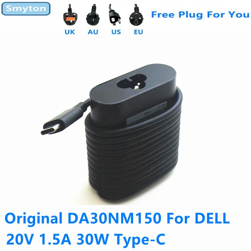 Оригинальное зарядное устройство для ноутбука 30 Вт адаптер переменного тока DELL 20