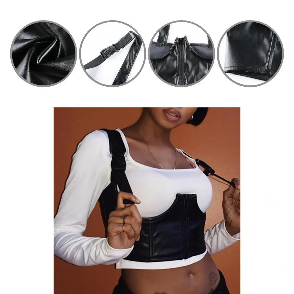 

Sleeveless Release Buckle U Shape Design Corset Top for Body Shaping