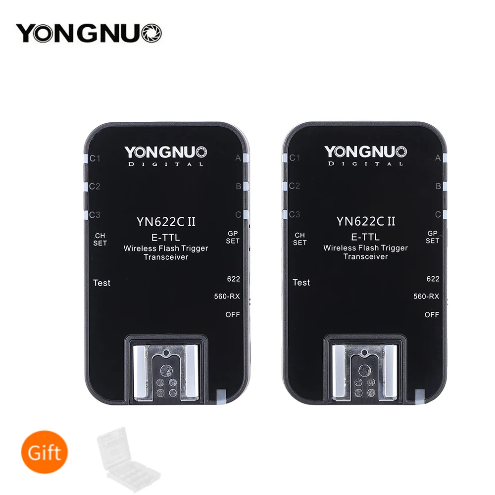 

YONGNUO YN622C II 2.4G Wireless E-TTL Flash Trigger Receiver Transmitter Transceiver for Canon EOS 5D Mark II 7D 70D 60D 50D 40D