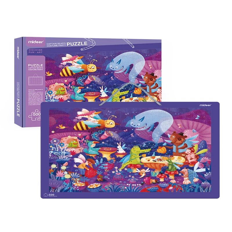 Mideer 500 шт. пазл для детей капитан медведь маскарадные забавные игрушки мальчиков