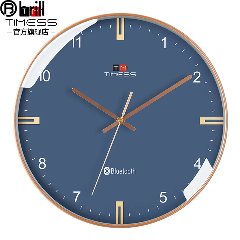 

Creative Bluetooth Wall Clock Silent Living Room Nordic Intelligent Luxury Wall Watches Home Decor Horloge Murale Design Moderne