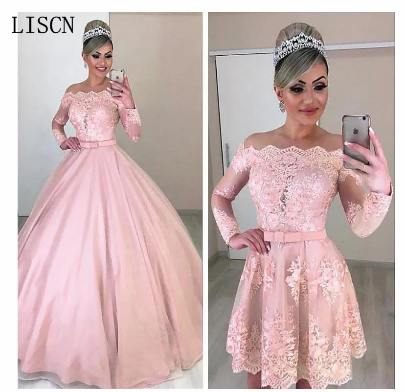 Съемная юбка Новинка халат де Марие с открытыми плечами вечерние вое вечернее