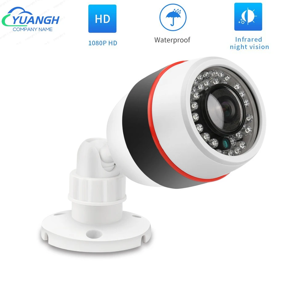 

1080P AHD Security Camera Outdoor Waterproof 1.7mm Fisheye Lens Video Surveillance CCTV Bullet Camera IR Night Vision
