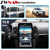 13 6 vertical screen tesla style android 9 0 auto car multimedia gps player for chevrolet captiva 2013 2017 radio bt head unit