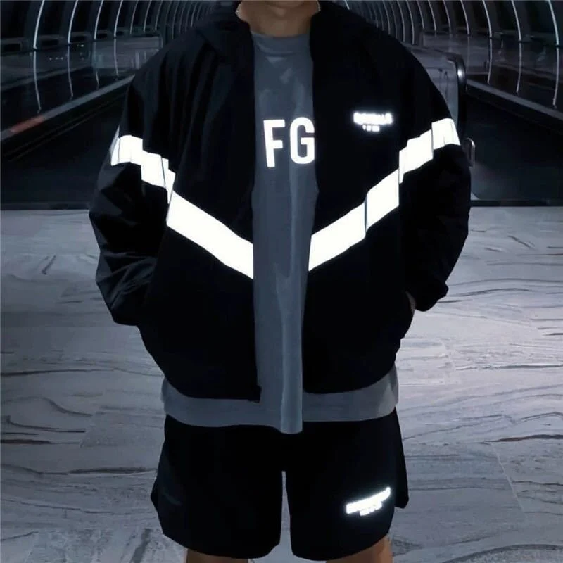 

Reflection 3M 21SS jackets long sleeve 100% cotton zipper coat streetwear men women Essentials jacket