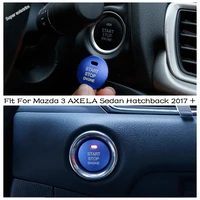 lapetus engine start stop keyless start system button cover kit for mazda 3 axela sedan hatchback 2017 2018 accessories interior