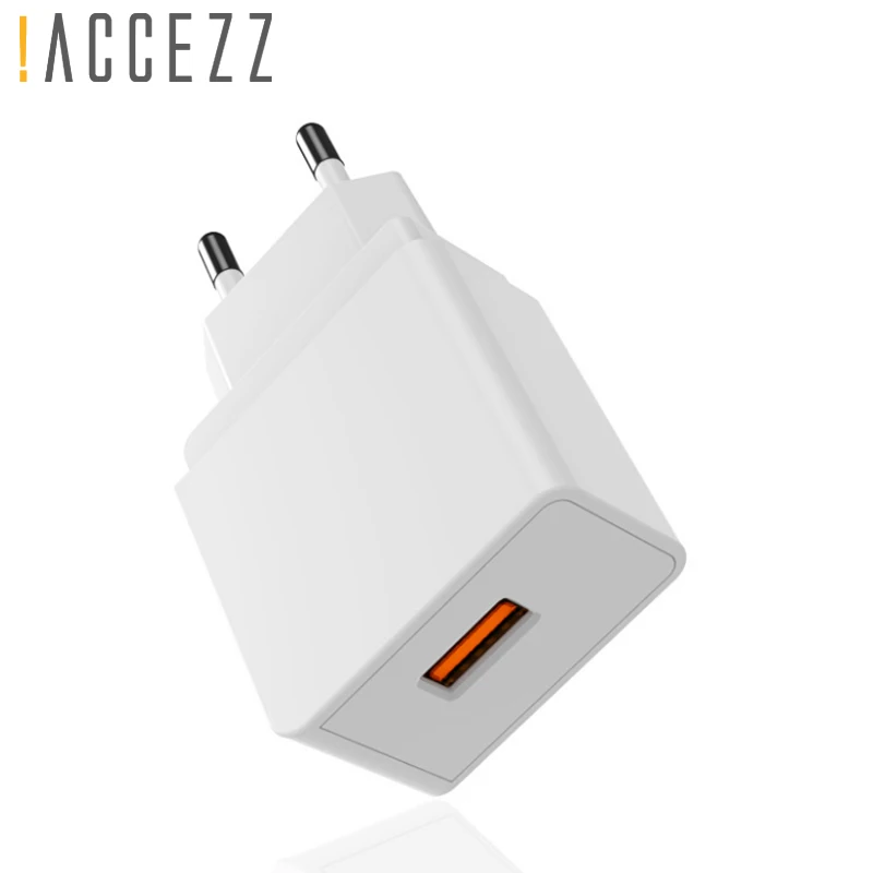 ! USB адаптер ACCEZZ для быстрой зарядки Samsung Note 8 9 Galaxy S9/S8/S8 +/S7/S6/Edge|Зарядные устройства