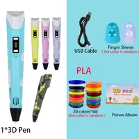 3d pen diy 3d printer pen drawing pens 3d printing best for kids with pla filament 1 75mm christmas birthday gift
