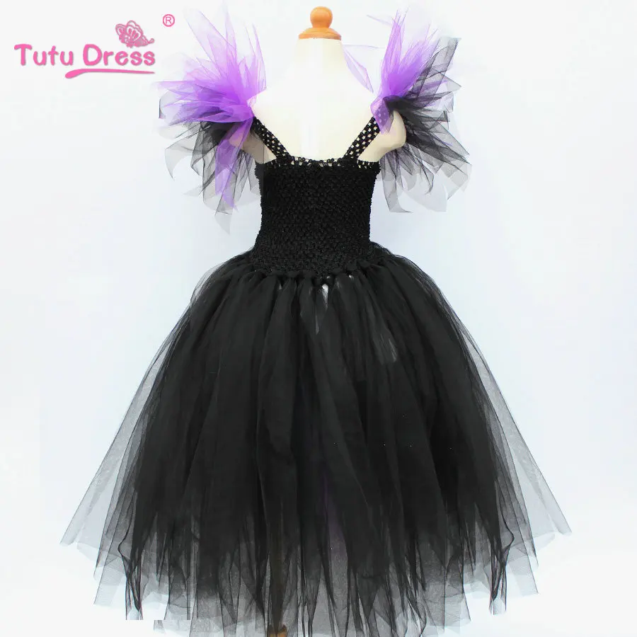 Halloween Tutu Dress Maleficent Evil Queen Fancy Kids Girl Birthday Party Princess Cosplay Costumes for Girls 2-12 Years | Детская