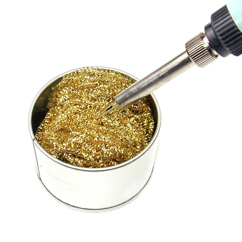 

Welding Soldering Solder Iron Tip Cleaner Cleaning Steel Wire With Stand Set