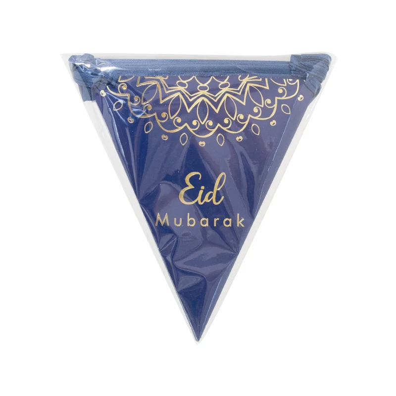 1 шт. 3M бумажный треугольный флаг Растяжка Бантинг Новый Eid Мубарак счастливый