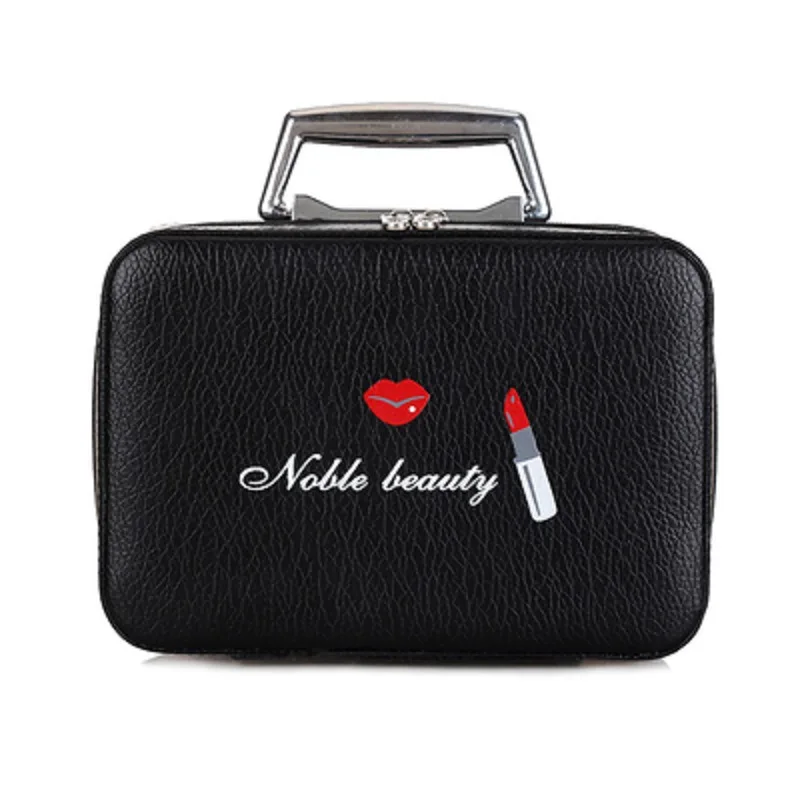 

Women Beauticians Organizer Small Cosmetic Case Pu Leather Travel Handbags Fashion Travel Make Up Bags Cute Girl Beauty Box Gift