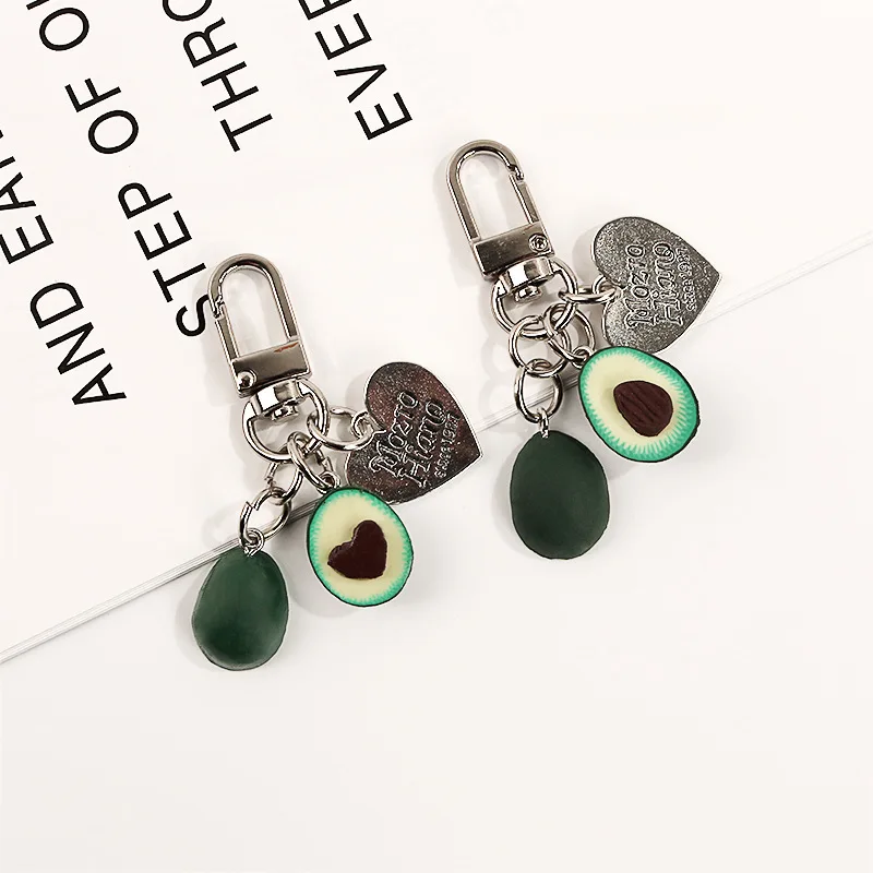 

Avocado Love Cute Key Buckle Airpods Schoolbag Decorative Pendant Fruit Keychain Kawaii Accessories Fashion Creative Ornament