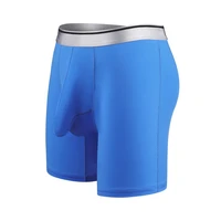 135kg men cool smooth underpants ice silk sexy mens sports running fitness underwear long leg boxer shorts plus size 7xl trunks