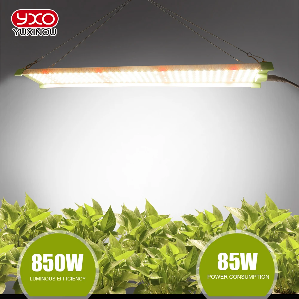 850w Samsung Lm282b+ Diodes Quiet Fanless Full Spectrum Grow Light High Ppfd For 5x5ft Coverage, Veg And Blooming
