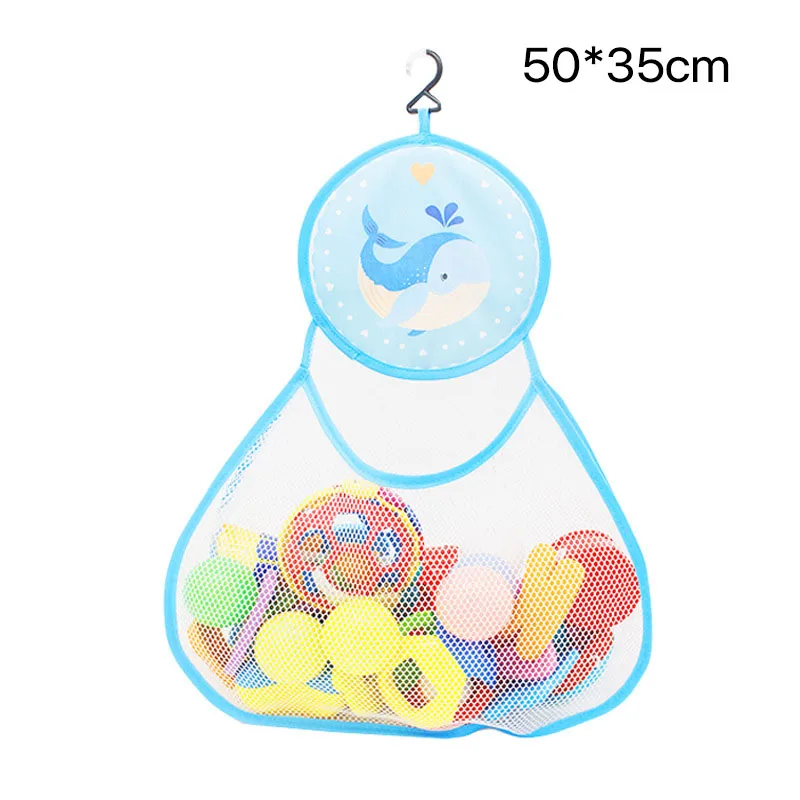 

1Pcs Durable Cute Cartoon Baby Storage Basket for Children Bathing Toys Polyester Mesh Storage Bag for Kids Toys