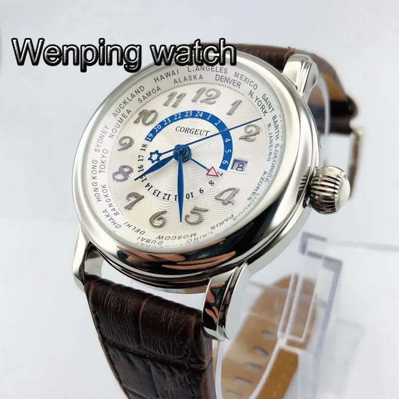 Часы мужские/женские Автоматические с белым циферблатом 43 мм | Наручные часы