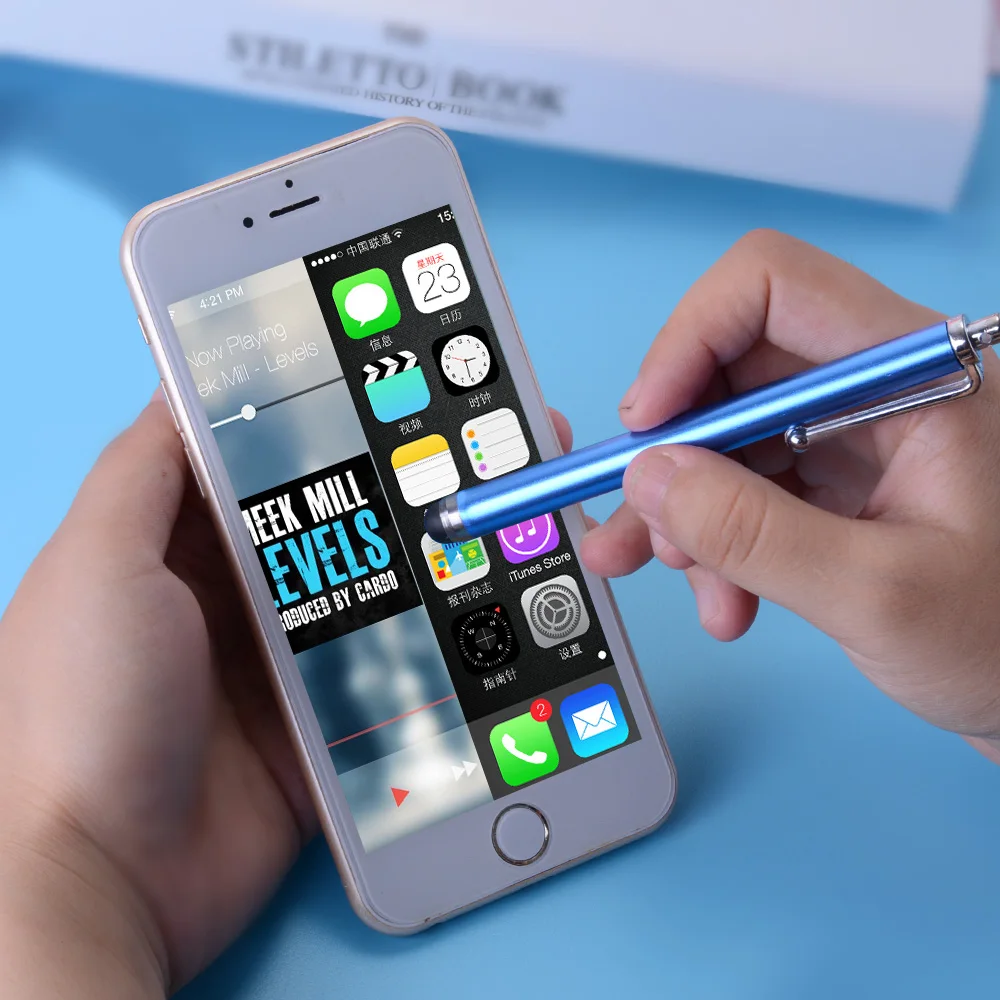 10 цветов на выбор емкостный стилус для сенсорного экрана ручка IPhone 11 сенсорный