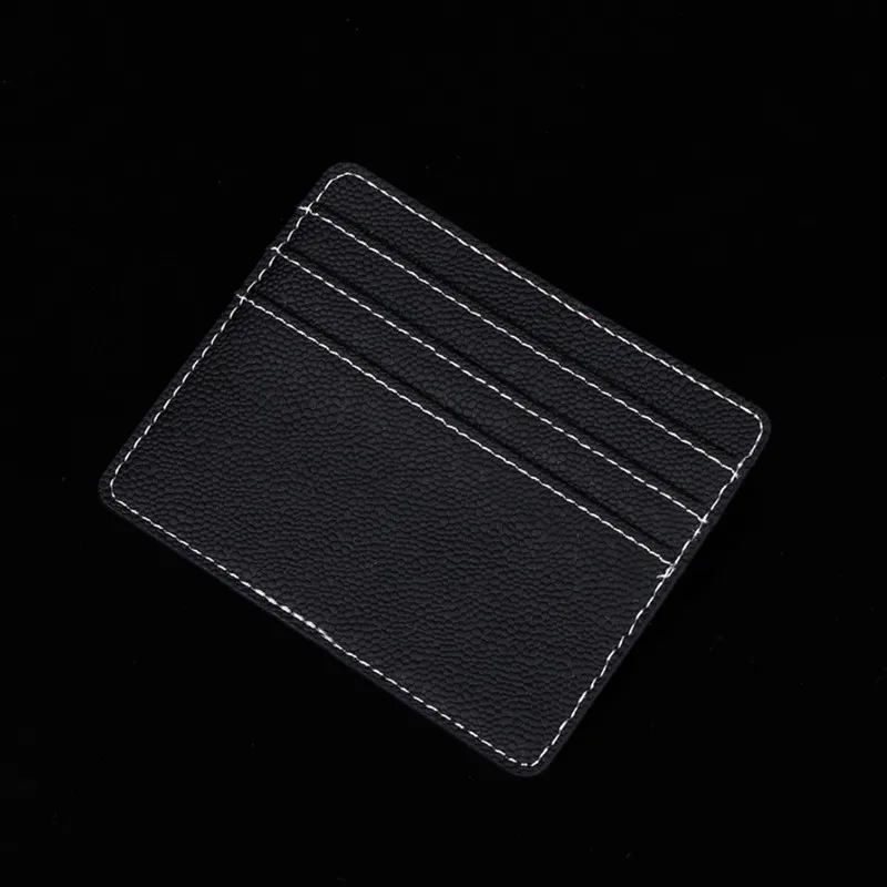 

Fashion Slim Minimalist Wallet PU Leather Credit Card Holder Short Purse Leather ID Card Holder Candy Color Bank Multi Slot Card