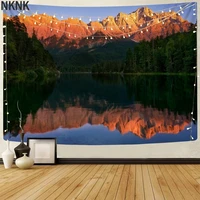 nknk brand natural tapestry mountains tenture mandala trees tapestries landscape home tapestrys wall hanging boho decor hippie