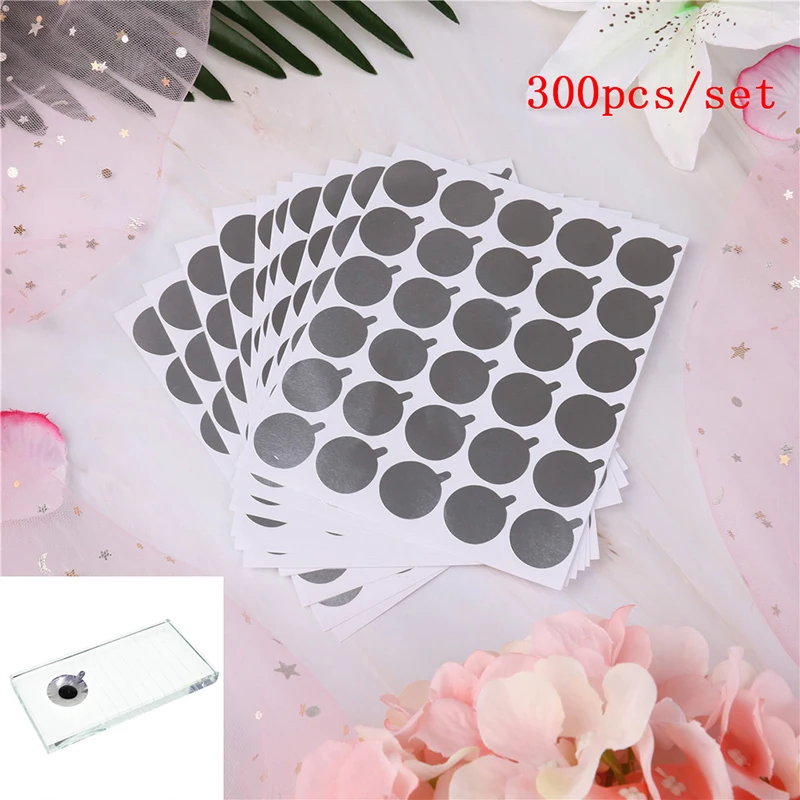 

300pcs Eyelash Extension Protective Cover Stickers Makeup Eye Lash Extension Under Eye Glue Cover Sticker For Jade Crystal Stone