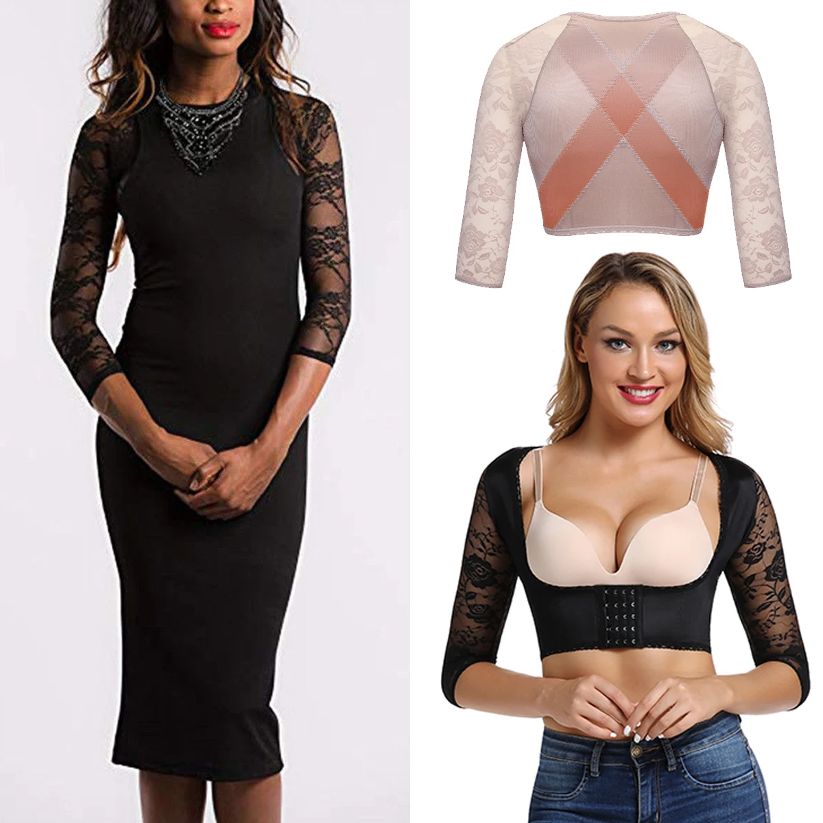 Корсет для спины пояс коррекции осанки кружевной формирователь Корректирующее