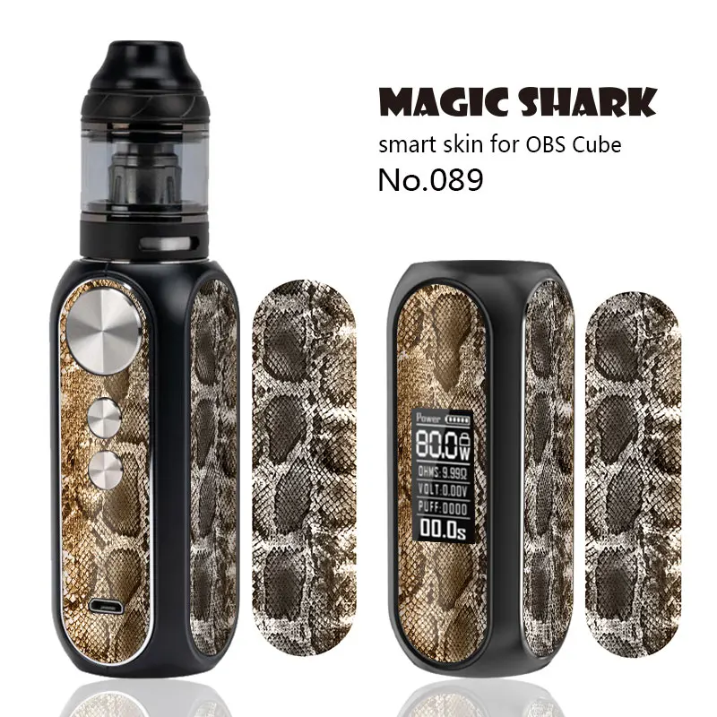 

Magic Shark Crayon Shinchan Weave Snake Money Dollar PVC Sticker Skin Film Case Cover Wrap for OBS Cube