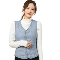 2021 new hot vest woman free shippingsolid women sleeveless jacket vest%ef%bc%8cwinter down cotton vest women down cotton vest coat