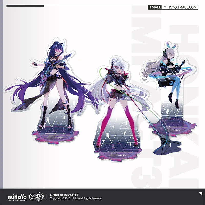 

Game Honkai Impact 3 Raiden Mei Bronya Zaychik Kiana Kaslana Acrylic Stand Model Figure Badge Brooch Pin Cosplay Cute Xmas Gifts